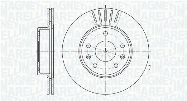 MAGNETI MARELLI Тормозной диск 361302040188